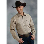 Roper Solid Poplin Snap - Mens Western Shirt - Hatcountry