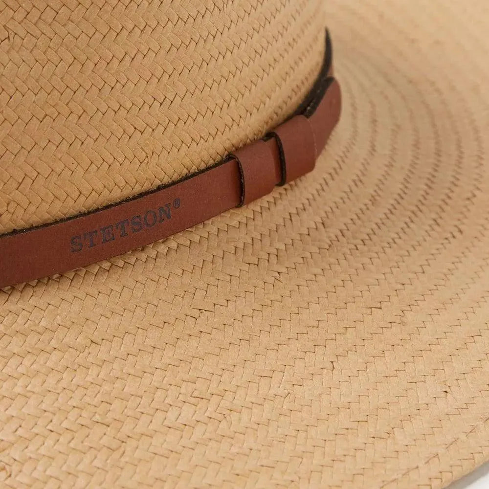 Stetson Limestone - Panama Straw Fedora Hat - Hatcountry