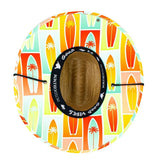 Peter Grimm Surf Board - Rye Straw Lifeguard Hat - Hatcountry