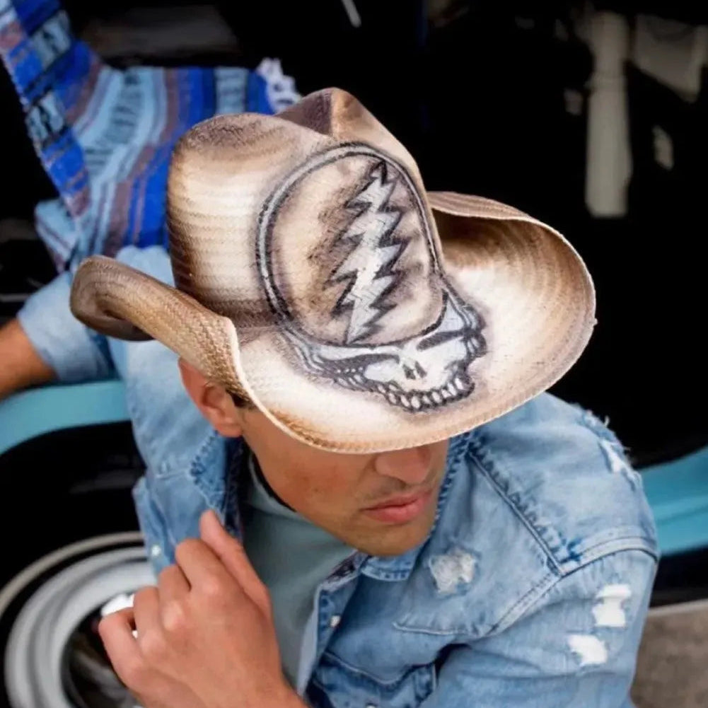 Peter Grimm Grateful Dead SYF Nothing But A Good Time (Brown) - Straw Cowboy Hat - Hatcountry