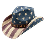 Peter Grimm Uncle Sam - Straw Cowboy Hat - Hatcountry