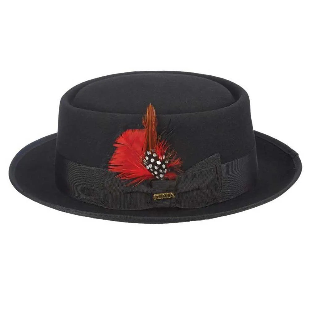 Scala Encore - Structured Wool Felt Pork Pie Hat - Hatcountry