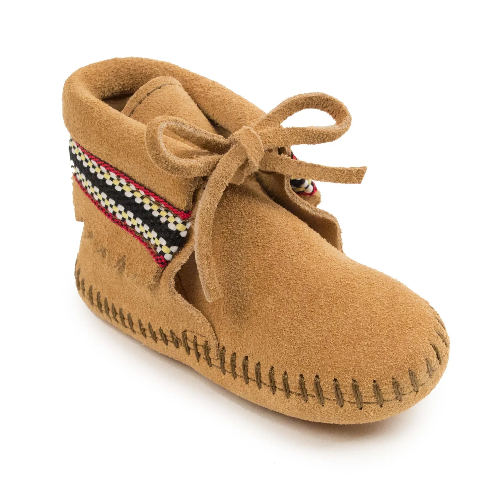 Minnetonka Braid Bootie - Infants Moccasin Bootie - Hatcountry
