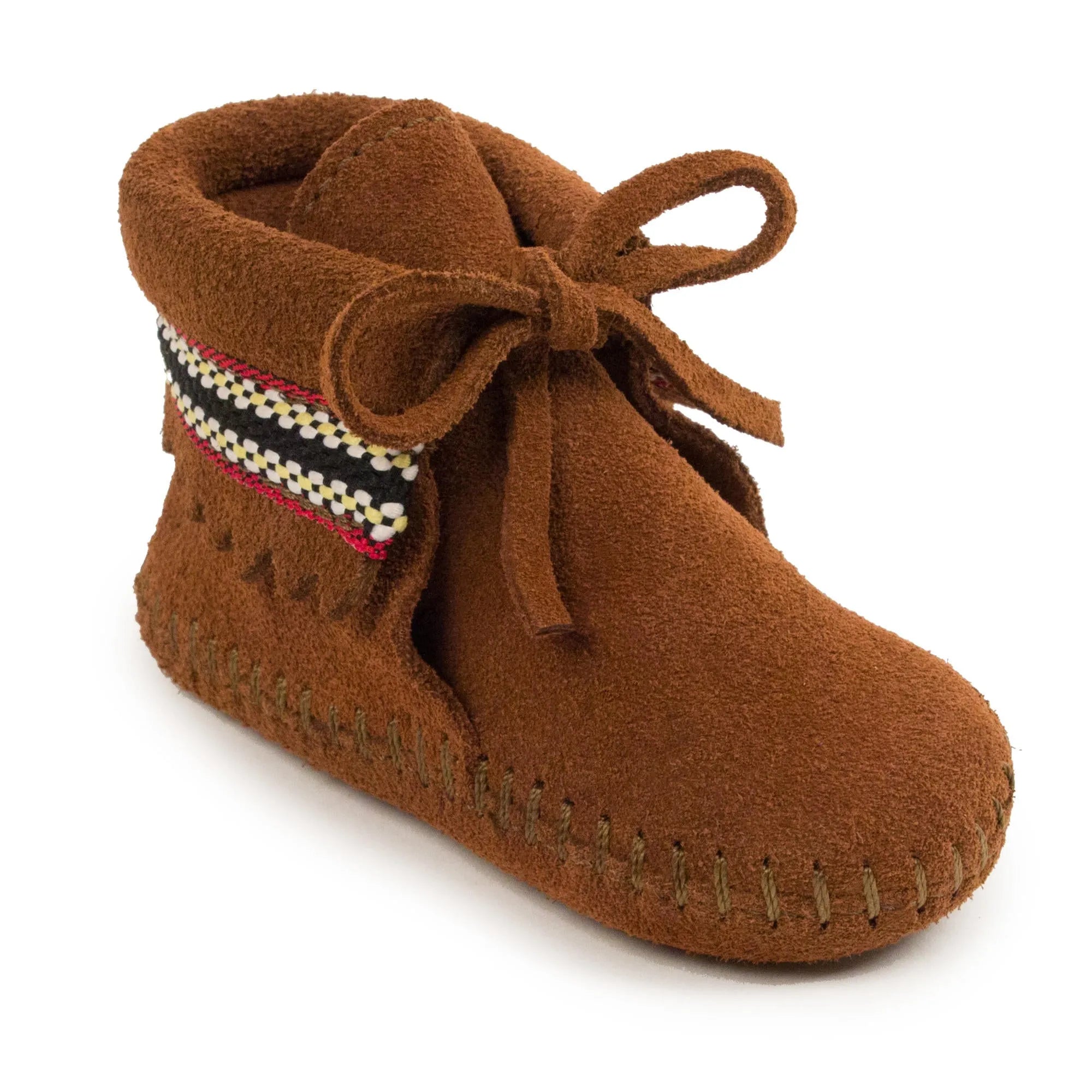 Minnetonka Braid Bootie - Infants Moccasin Bootie - Hatcountry