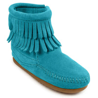 Turquoise Moccasin Boots