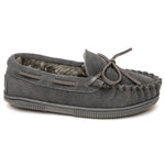 Minnetonka Pile Lined Hardsole Suede (Charcoal) - Children's Slipper - Hatcountry