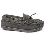 Minnetonka Pile Lined Hardsole Suede (Charcoal) - Children's Slipper - Hatcountry