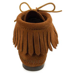 Minnetonka Classic Fringe Hardsole Boot - Womens Boots - Hatcountry