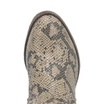 Dingo Clementine - Womens Snake Print Leather Cowgirl Bootie - Hatcountry