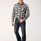 Roper Stormcloud Checkered (White) - Men's Western Shirt - Hatcountry