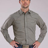 Roper 2475 Solid (Grey) - Men's Western Shirt