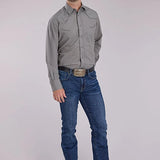 Roper 2475 Solid (Grey) - Men's Western Shirt
