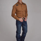 Roper 2124 Solid (Rust) - Men's Western Shirt
