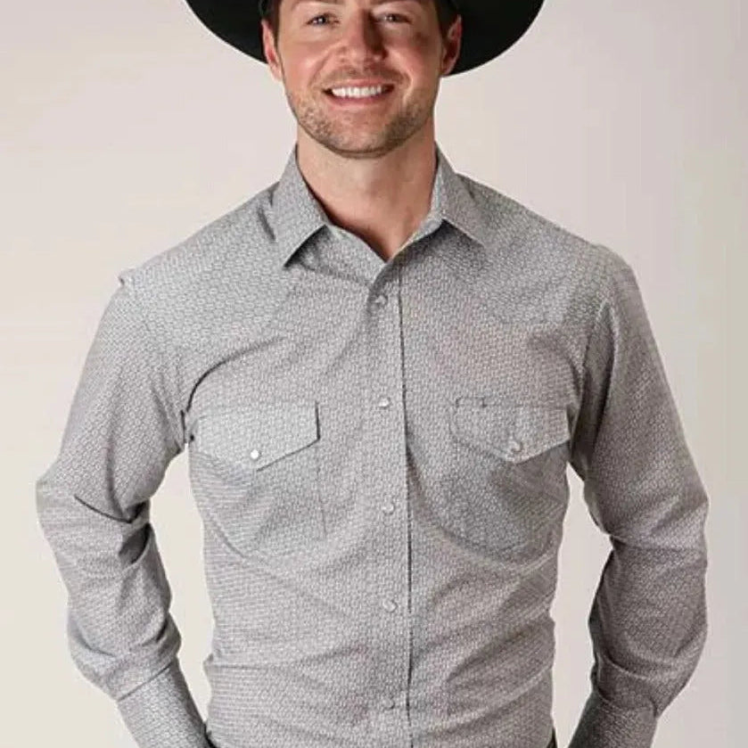 Roper Ghost Rider (Grey) - Men's Western Shirt - Hatcountry