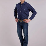 Roper 2895 Diamond Dots (Blue) - Men's Western Shirt