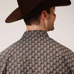 Roper Tear Drop Print (Brown) - Men's Western Shirt - Hatcountry