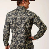 Roper Vintage Dark Floral (Black) - Men's Western Shirt - Hatcountry