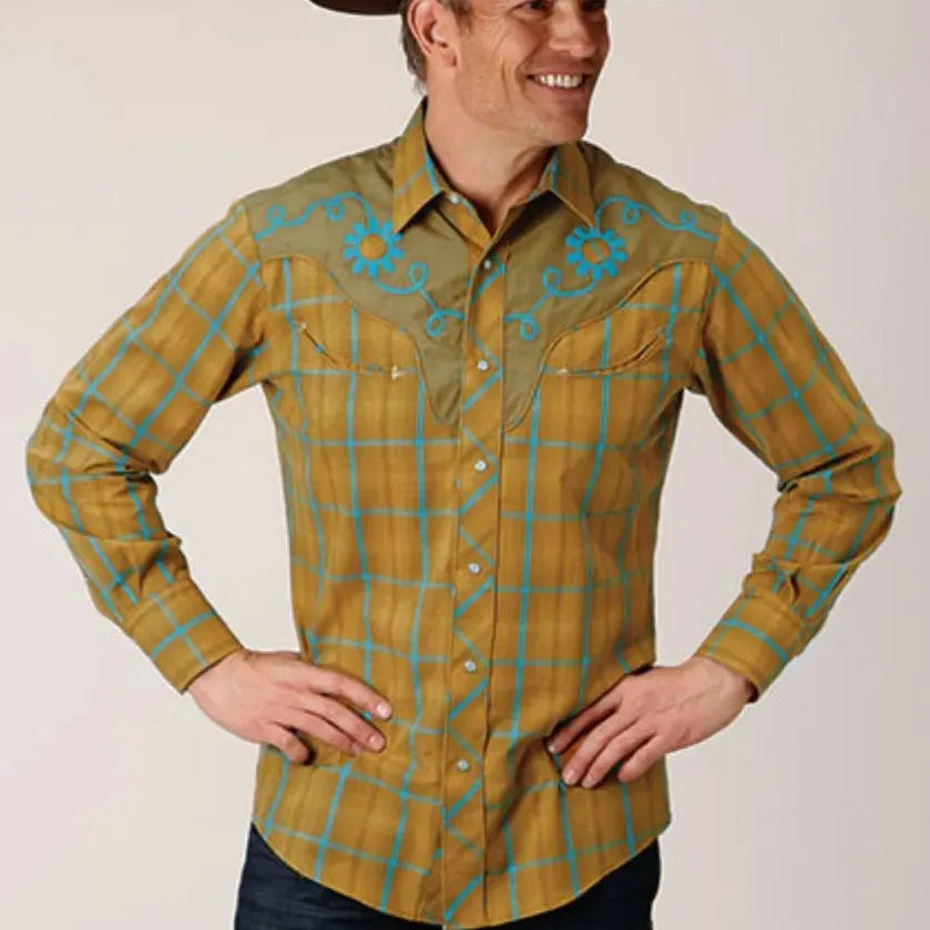 Roper Butterscotch (Yellow) - Men's Western Shirt - Hatcountry