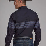 Roper 2115 Border Stripe (Black) - Men's Western Shirt
