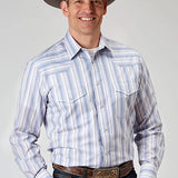 Roper 1966 Stripe (White) - Men's Western Shirt