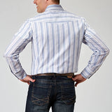 Roper 1966 Stripe (White) - Men's Western Shirt