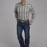 Roper 2114 Multi Stripe (Grey) - Men's Western Shirt