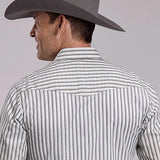 Roper 3128 Striped (White/Grey) - Men's Western Shirt