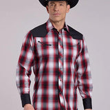 Roper 2901 Retro Contrast (Red) - Men's Western Shirt