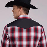 Roper 2901 Retro Contrast (Red) - Men's Western Shirt