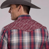 Roper 3117 Plaid (Grey/Red) - Men's Western Shirt