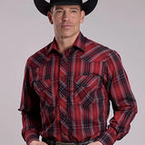 Roper 3275 Plaid (Red/Black) - Men's Western Shirt