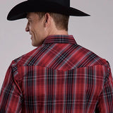 Roper 3275 Plaid (Red/Black) - Men's Western Shirt