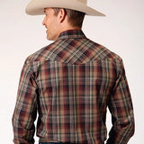 Roper 1885 Multi Plaid (Brown) - Men's Western Shirt