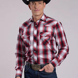 Roper 2901 Black Plaid (Red) - Men's Western Shirt
