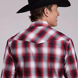 Roper 2901 Black Plaid (Red) - Men's Western Shirt