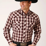 Roper 1708 Plaid (Wine) - Men's Western Shirt