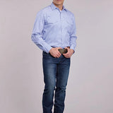 Roper 2909 80/20 Stripe (Blue) - Men's Western Shirt