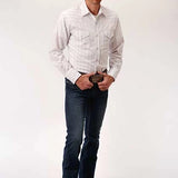 Roper 00248 Red Stripes (White) - Men's Western Shirt