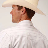 Roper 00248 Red Stripes (White) - Men's Western Shirt