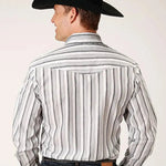 Roper Stormy Stripes (Grey) - Men's Western Shirt - Hatcountry