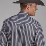 Roper 2113 Stripe (Black) - Men's Western Shirt