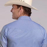 Roper 3031 Wide Stripe (Blue) - Men's Western Shirt