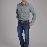 Roper 2112 Tone On Tone (Grey) - Men's Western Shirt