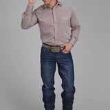 Roper 2112 Tone On Tone (Red) - Men's Western Shirt