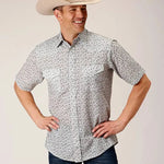 Roper Mini Floral Print (Blue) - Men's Western Shirt - Hatcountry