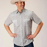 Roper Mini Floral Print (Blue) - Men's Western Shirt - Hatcountry