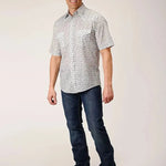 Roper Mini Floral Print (Blue) - Men's Western Shirt - Hatcountry