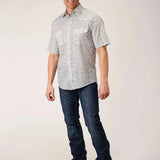 Roper Mini Floral Print (Blue) - Men's Western Shirt - Hatcountry