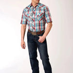 Roper Lone Star Lagoon (White) - Men's Western Shirt - Hatcountry