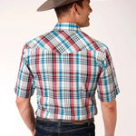 Roper Lone Star Lagoon (White) - Men's Western Shirt - Hatcountry